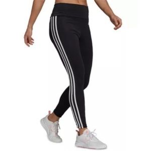 Adidas Women's Black Climalite 3-Stripe Training Leggings XS